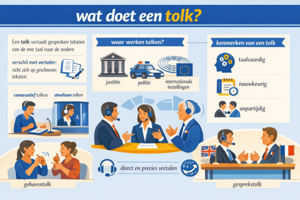 Alles over het beroep tolk Wat doet een tolk